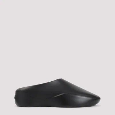 FEAR OF GOD BLACK SLIP ON SLIDES