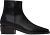 Fear Of God Black Snakeskin-embossed Santa Fe Boot In Black