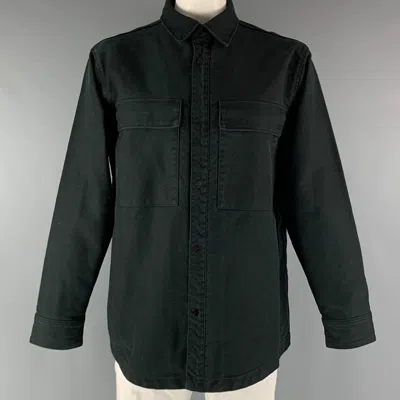 Pre-owned Fear Of God Black Solid Cotton Jacket