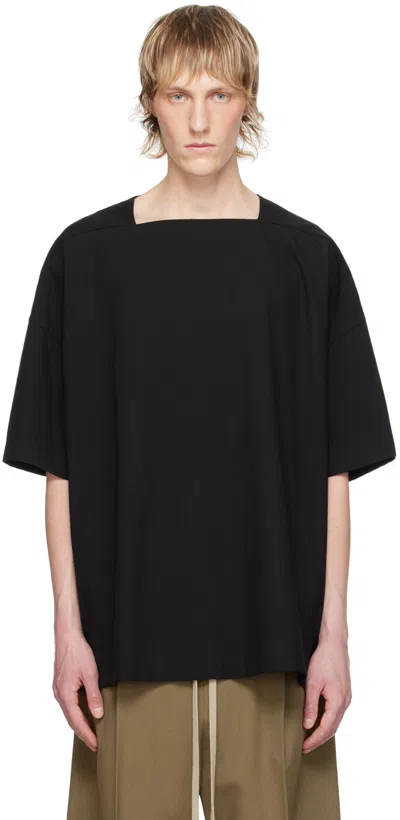 Fear Of God Cotton Square-neck T-shirt In Schwarz