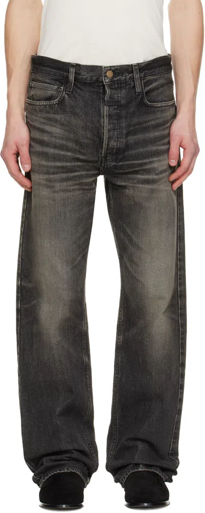Fear Of God Black Straight 5 Pocket Jeans