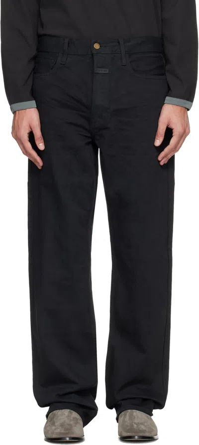 Fear Of God Black Straight 5 Pocket Jeans