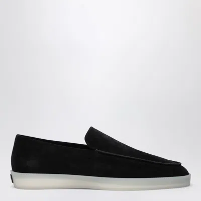 Fear Of God Suede Loafers With Rubber Sole And Round Toe In Black