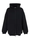 Fear Of God Black Sweatshirt With Hood And Dropped Shoulders In Cotton Blend Man In Black
