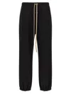 Fear Of God Elastic Waistband Trackpant Joggers With Side Zip Pockets In Black