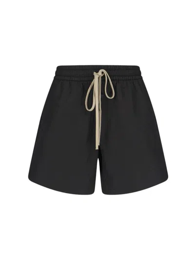 FEAR OF GOD BLACK TROUSERS WITH TEXTURED FINISH