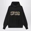 Fear Of God Hooded Knitwear With Ribbed Cuffs And Hem In Black