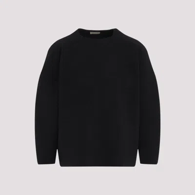 FEAR OF GOD BLACK VIRGIN WOOL PULLOVER