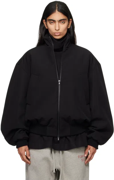 Fear Of God Black Weighted Twill Bomber