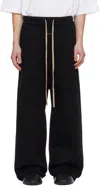 Fear Of God Black Wide Leg Sweatpants In Black