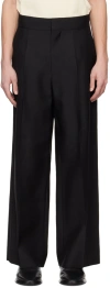 Fear Of God Black Wide-leg Trousers In Black