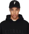 Fear Of God Black Wool Baseball Cap In Black
