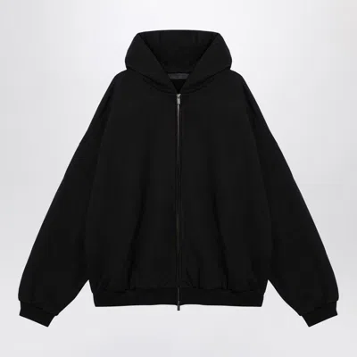 Fear Of God Black Zip Sweatshirt With Logo