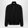 Fear Of God Oversized Cotton-blend Jersey Half-zip Sweatshirt In Black