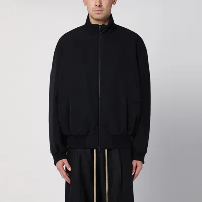 Fear Of God Black Weighted Twill Bomber Jacket