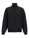 Fear Of God Black Nylon Bomber With High Collar In Black