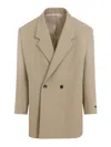 Fear Of God California Double-breasted Blazer In Neutral