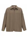 Fear Of God Collared Wool Jacket Long Sleeves Relaxed Fit In Beige