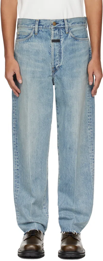 Fear Of God Blue 80s 5 Pocket Jeans In Indigo 2