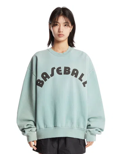 Fear Of God Blue Cotton Baseball Sweatshirt In Multi