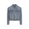 Fear Of God Light Blue Denim Jacket With Button-up Front And Vintage Finish In Blue