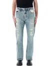 Fear Of God Repaired Classic Jeans With Vintage Hand-distressing