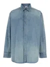 Fear Of God Light Blue Shirt With Faded Denim Effect In Blue