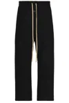 Fear Of God Single-pleated Wool Blend Cargo Pants With Elastic Waistband In Black