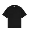 Fear Of God Eternal Black Crewneck T-shirt With Tonal Embroidery On The Front And Logo Patch On The Rear In Cott In Black
