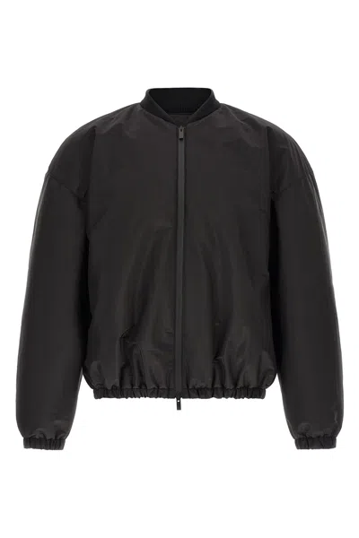 Fear Of God Padded Shell Bomber Jacket In Black
