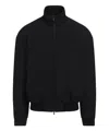 Fear Of God Oversized Cotton-blend Jersey Half-zip Sweatshirt In Black