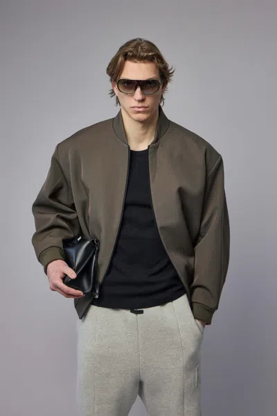 Fear Of God Bomber Jacket In Brown