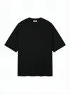 Fear Of God Boxy Black Short-sleeve T-shirt With Tonal Lettering