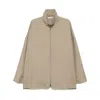 Fear Of God Dusty Beige Wool Jacket With High Collar Men