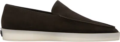 FEAR OF GOD BROWN SUEDE LOAFERS