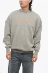 Fear Of God Brushed Cotton Eternal Sweatshirt With Flocked Logo In Gray
