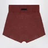 Fear Of God Burgundy Honeycomb Short