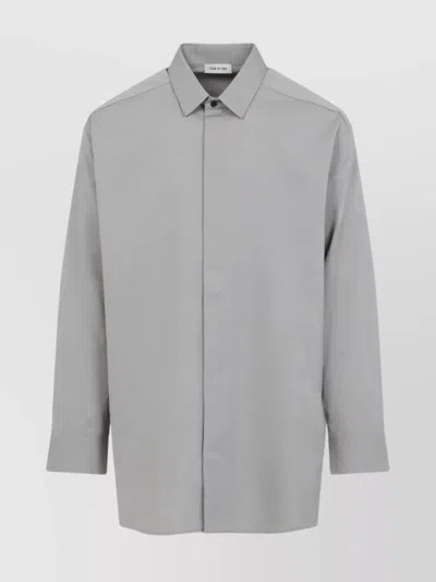 FEAR OF GOD BUTTON UP SHIRT LONGLINE CUT