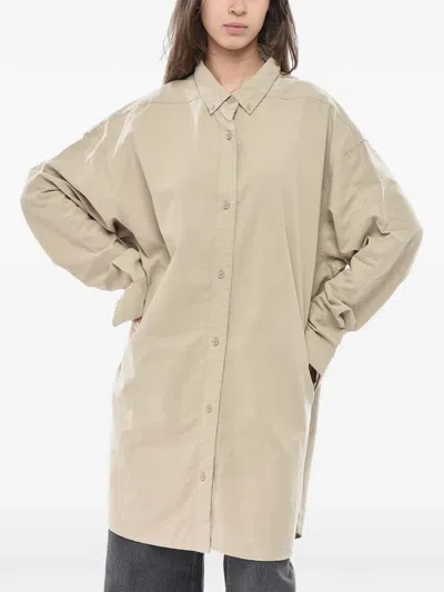 Fear Of God Button-down Oversized Shirt In Neutral