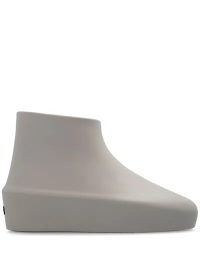 Fear Of God California Boot Ankle Boots In Grey Rubber/plasic