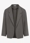 Fear Of God Casual Jacket With Notched Lapel And Soft Texture In Gray
