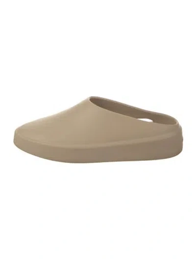 Pre-owned Fear Of God California Rubber Mules In Neutral