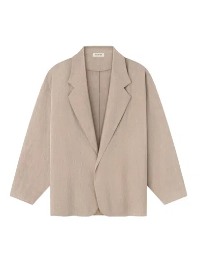 Fear Of God California Unlined Blazer In Neutral