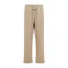 Fear Of God Virgin Wool-cotton Drawstring Trousers In Neutral