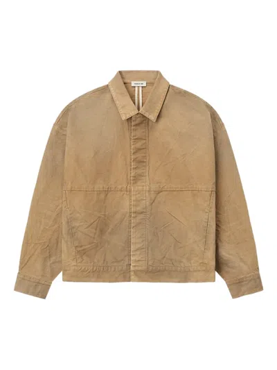 Fear Of God Canvas Utility Jacket In Brown