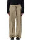 Fear Of God Relaxed Wide Leg Cargo Pants In Melange Beige