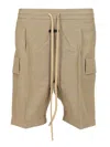Fear Of God Utility Cargo Pocket Elastic Waist Shorts In Neutral