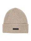 Fear Of God Cashmere Beanie With Fold-over Cuff In Sesame