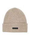Fear Of God Cashmere Beanie With Fold-over Cuff In Sesame