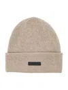 Fear Of God Cashmere Beanie With Fold-over Cuff In Sesame
